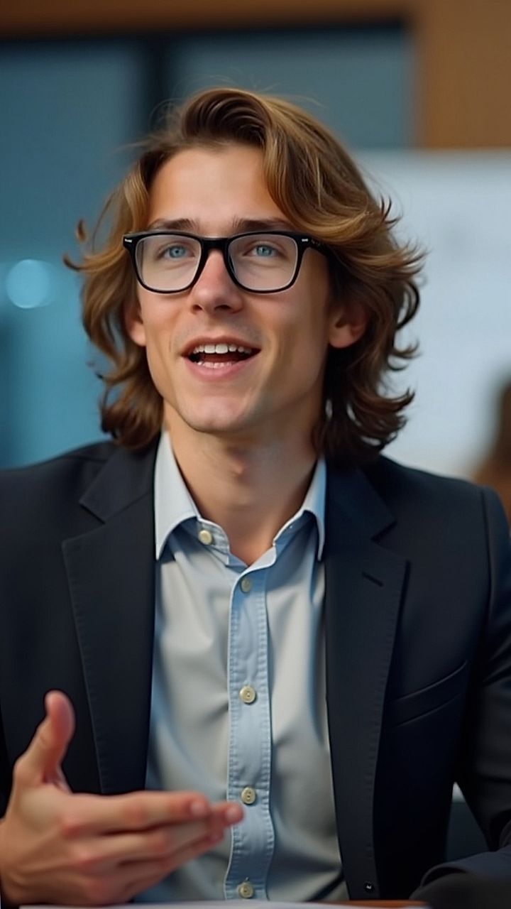 Professional photo in a conference setting