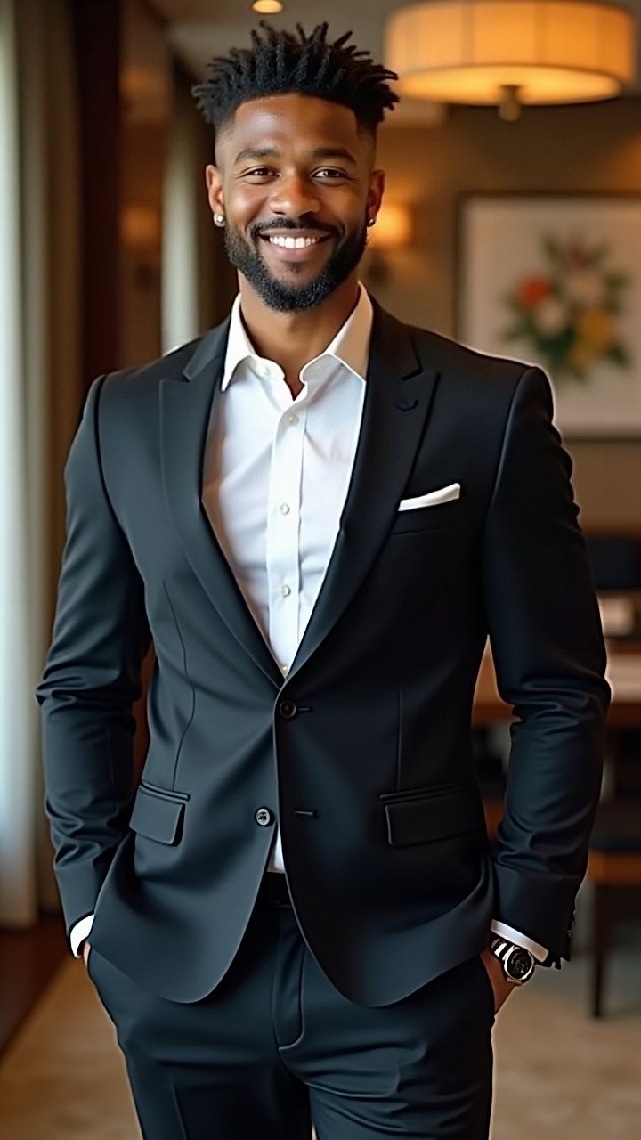 Professional portrait in an office setting